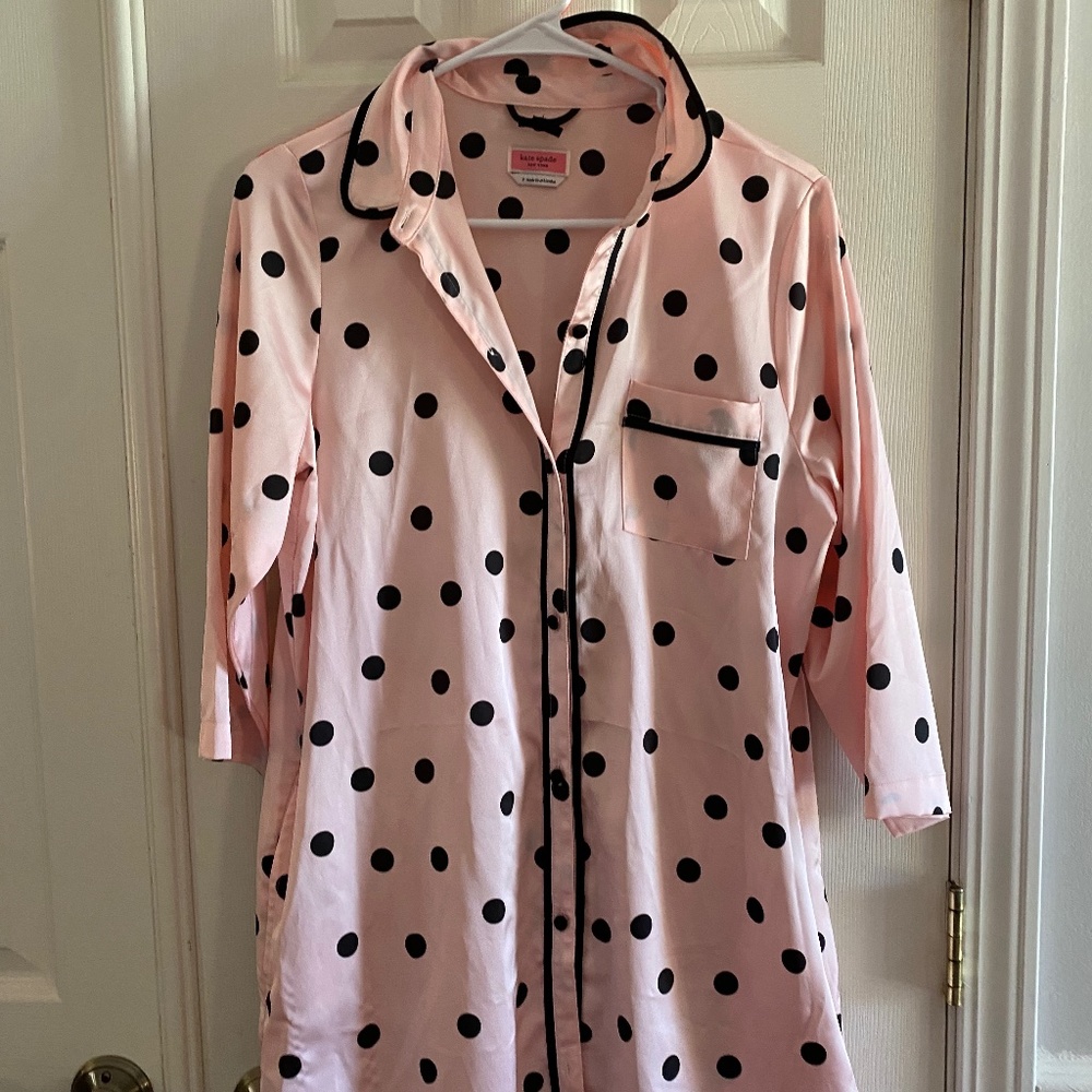 Kate Spade Pink Polka Dot Night gown
